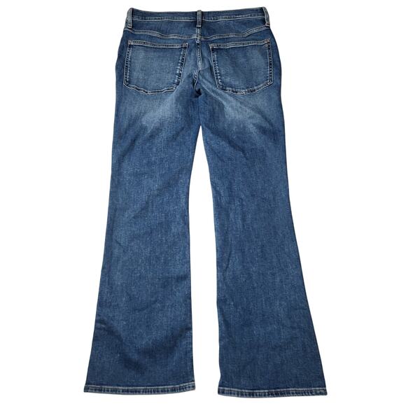 Madewell Kick Out Full Length Jeans Mid Rise Medium Devito Wash Flare Stretch 30 - Picture 4 of 12